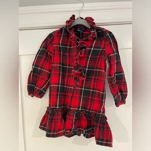 Ralph Lauren Toddler Flannel Holiday Dress (3T)